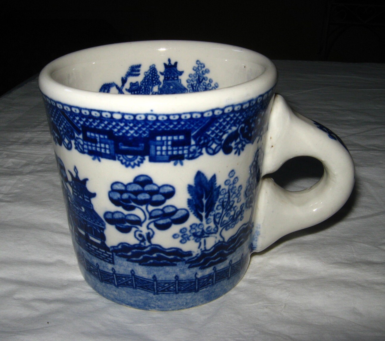 blue willow travel mug