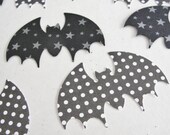 Items similar to Halloween Decorations, Paper Bats, Black and White Bat ...