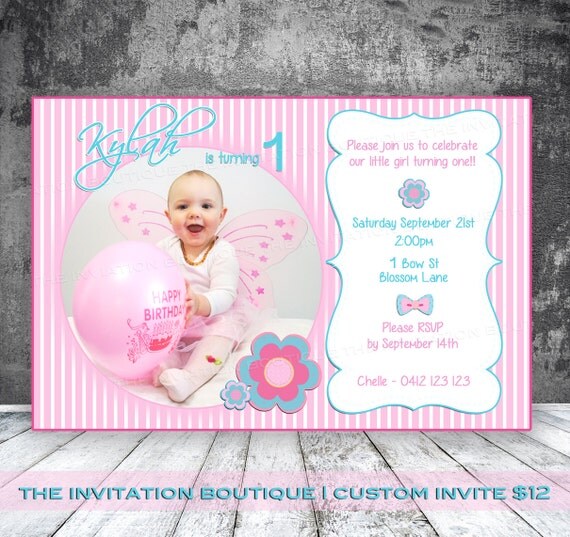 Items similar to Girls Birthday Invitation on Etsy