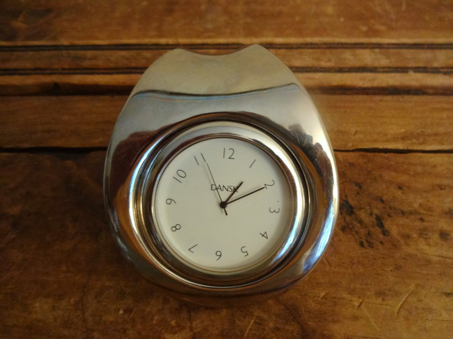 Dansk Otero Desk Clock/Paperweight Dansk Chrome Desk Clock
