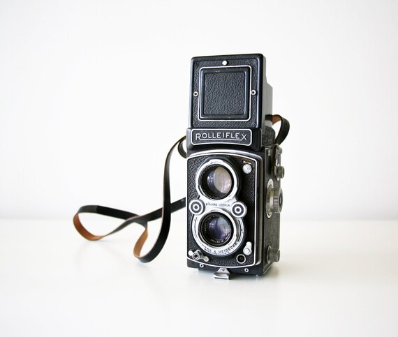 strap rolleiflex for camera Rollei film Rolleiflex Automat Model w K4A, leather 120 TLR 50s