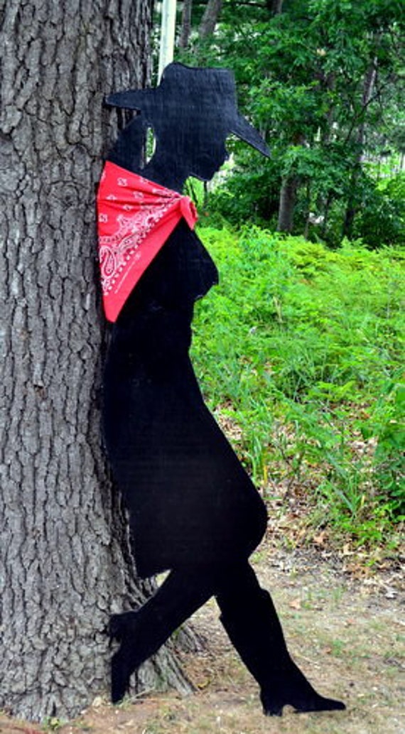 Leaning Cowgirl Silhouette Shadow by CoralyAtHome on Etsy