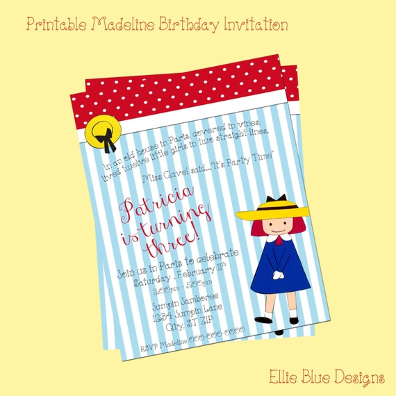 Madeline Birthday Party Invitations 9