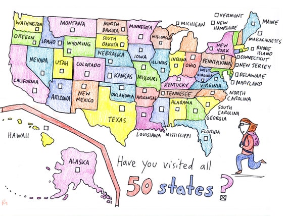 50 states check off list