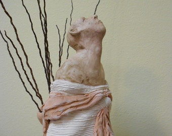 The Reaping: One of a Kind Handmade Stoneware Sculpture