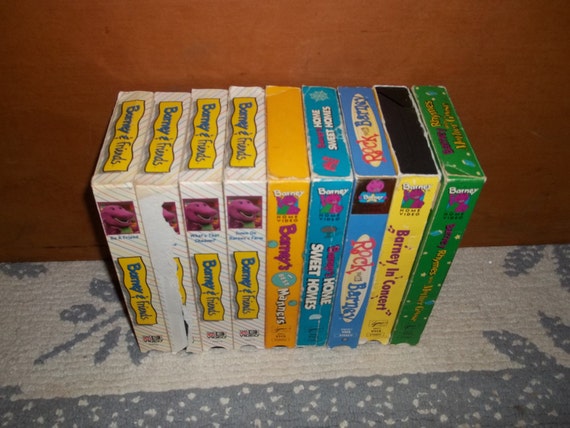 Lot of 11 Rare BARNEY & and Friends VHS Tapes Educational Time