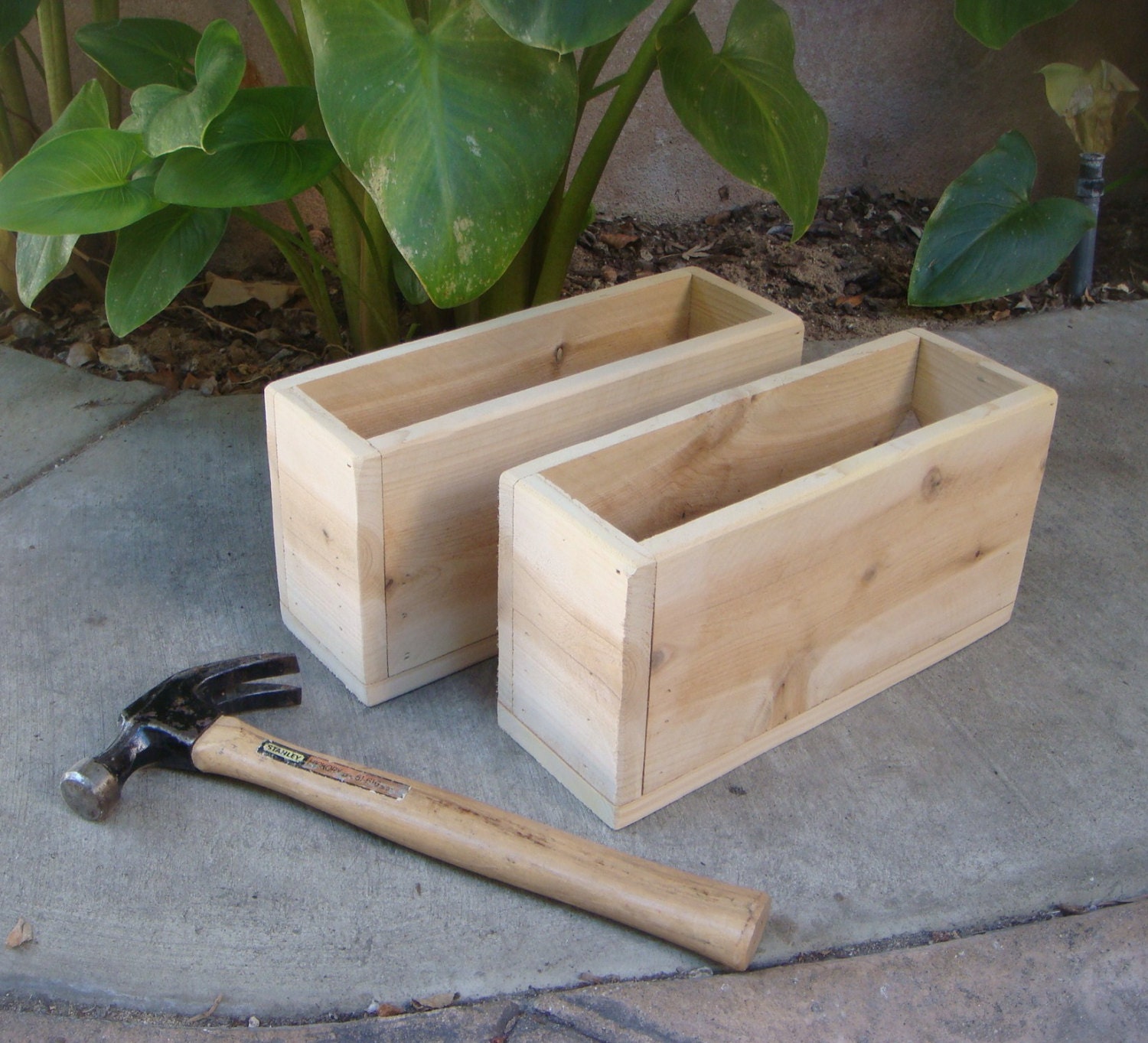 Custom Planters Narrow shelf planters ANY by RedCedarWoodcraft