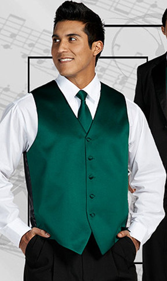 hunter green mens vest