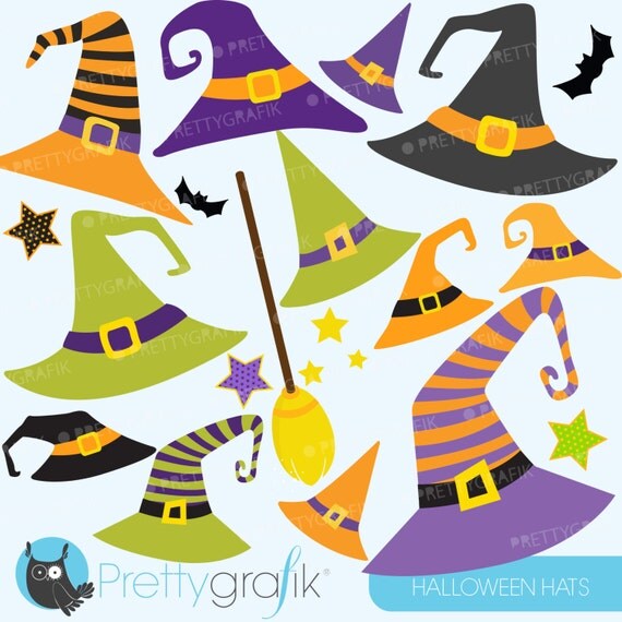 Halloween Hats clipart, commercial use, vector graphics, digital clip art, digital images - CL574 Il_570xn