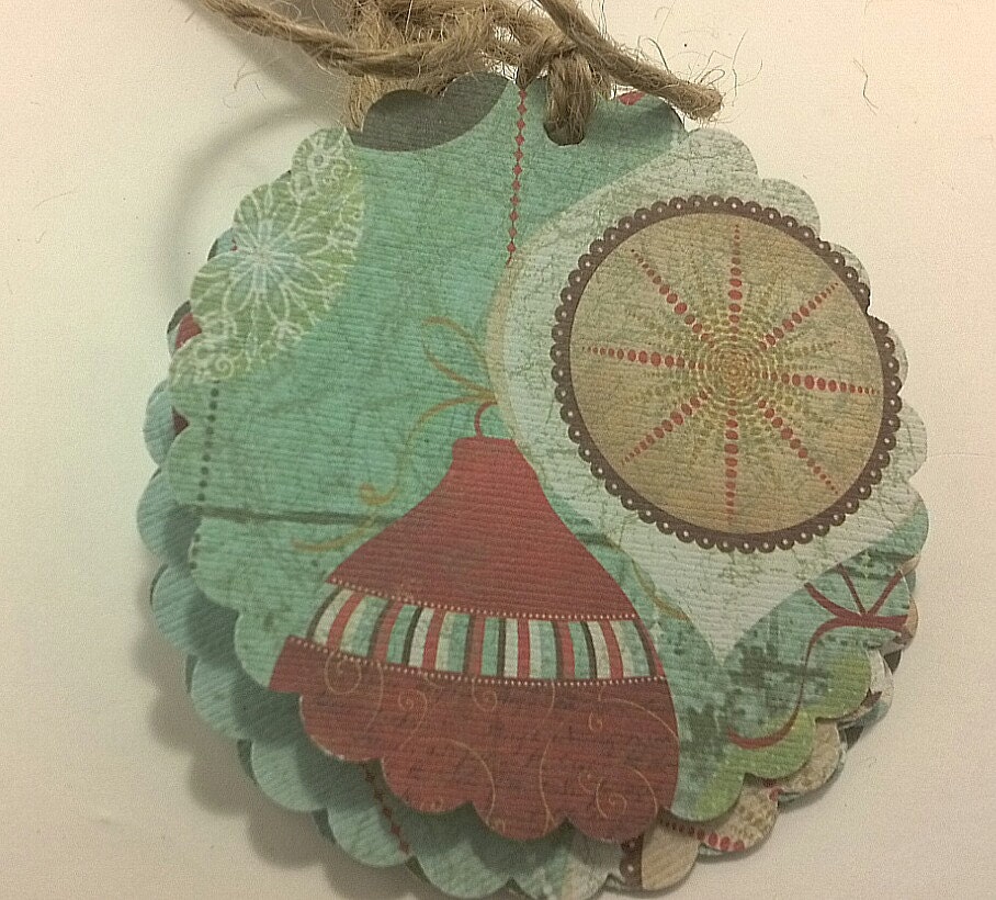 christmas ornaments gift tags round scalloped by christmas ornaments gift tags round scalloped by