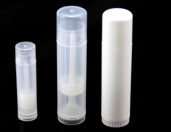 balm lip containers clear Deodorant Twist Up 20ml Empty Lip Containers White Balm Clear Tubes