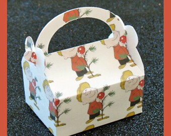 Charlie Brown Christmas Tree favor box, Charlie Brown Christmas Tree Stocking Stuffer, Charlie Brown Christmas Tree Party Favor