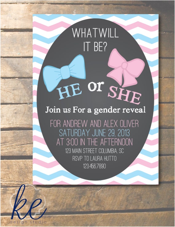 Custom Gender Reveal Invitations 10