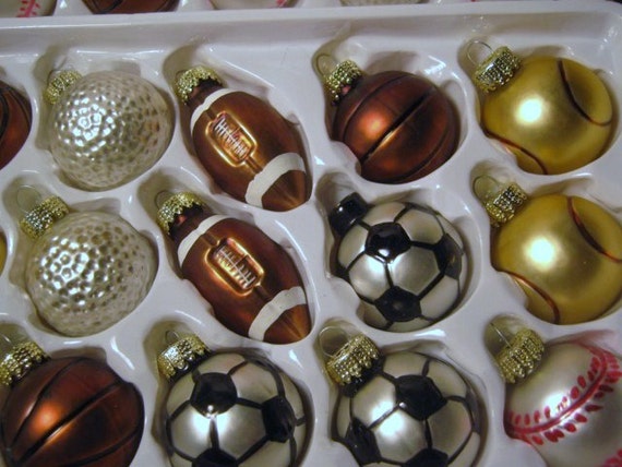 30 vintage blown glass sport themed 1980s christmas ornaments 30 vintage blown glass sport themed 1980s christmas ornaments
