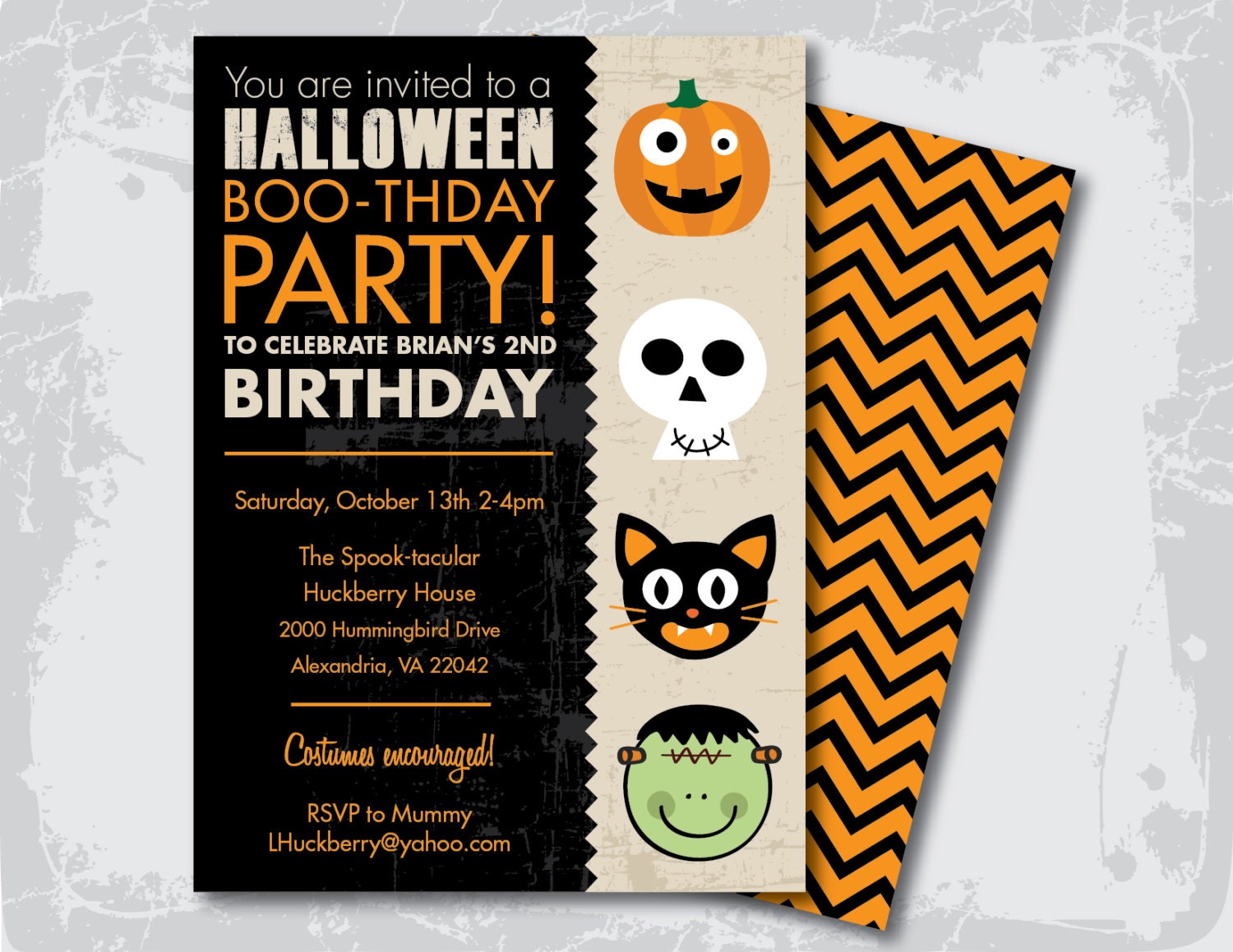 Halloween Birthday Party Invitation