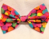 Conversation Hearts bow, Valentine's Day Bow Tie- Valentine's Day Hair Bow- candy hearts- Baby, Toddler, Child, sweetheart bow Il_170x135
