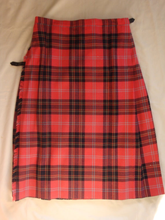 Ladies Wool Tartan Kilt Size 34 D. by ItsTheKnotThatCounts on Etsy