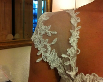 lace applique straps