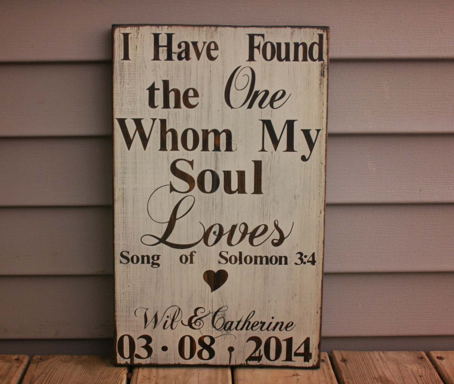 Download I Have Found the One WHom My Soul Loves Rustic Wedding Sign