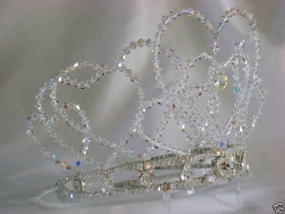 My big fat gypsy wedding hearts Tiara / Headpiece/ Crown