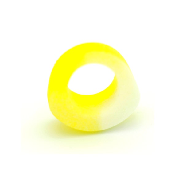 Sunshine Ring Yellow & White EcoResin Ring Resin Ring