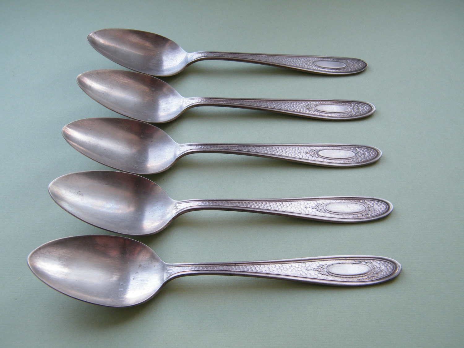 Vintage Silverware Silverplate Silver Plate Hammered S.E.B.