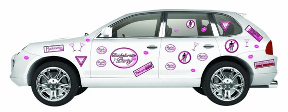 Bachelorette Car Decoration Kit - Wedding Starter Kit Il_570xn