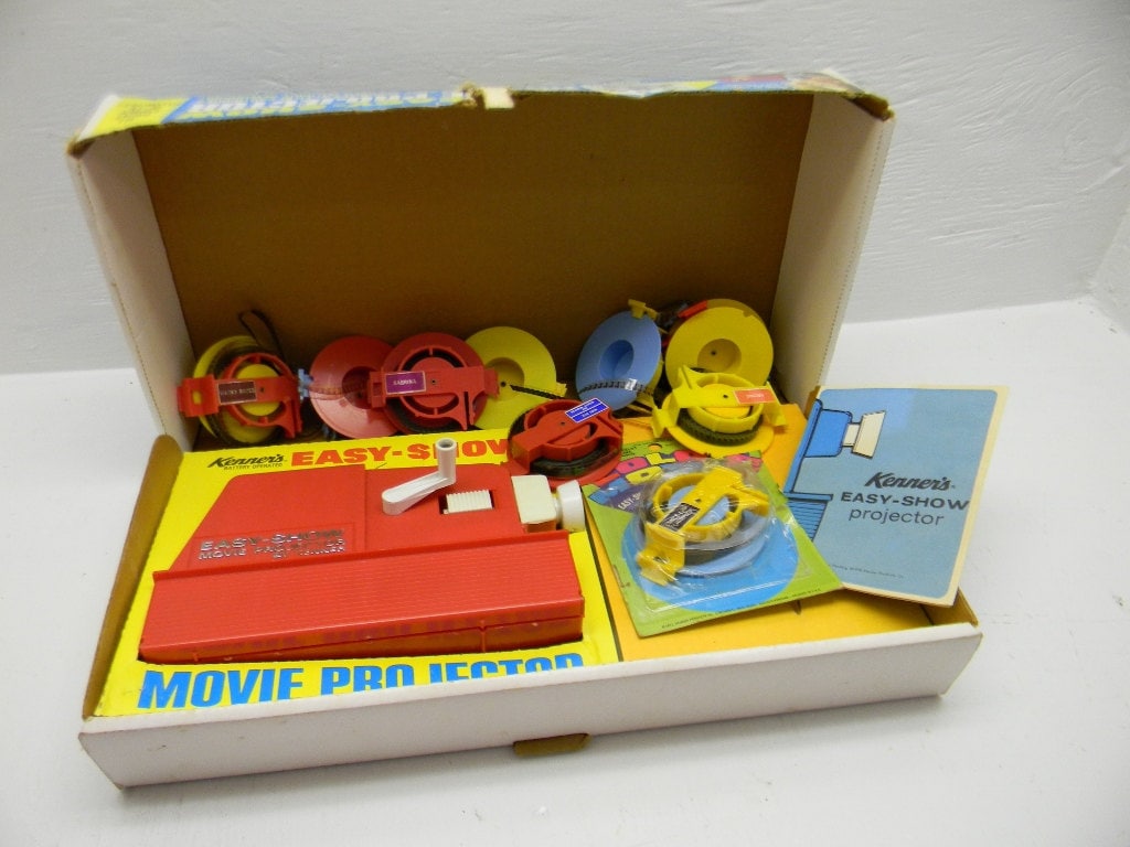 Kenner's Easy Show Projector PLUS 10 Movie Reels Vintage