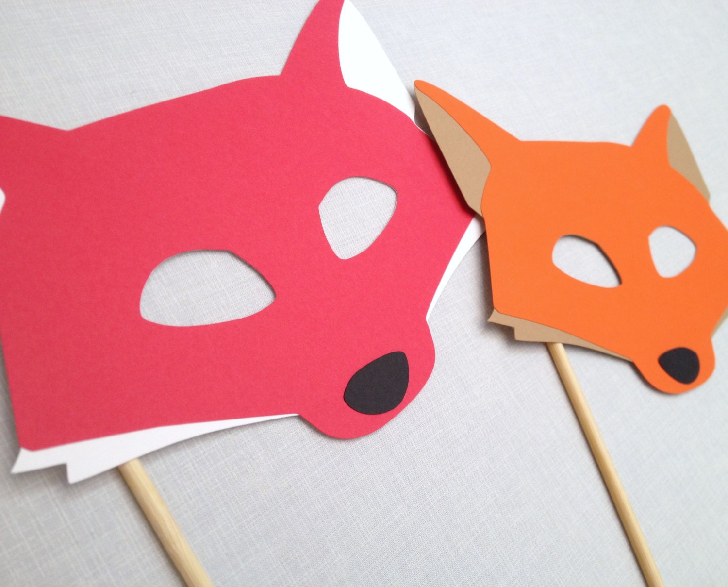 Fox Photo Booth Prop Fox Mask Animal Photo Booth by CleverMarten