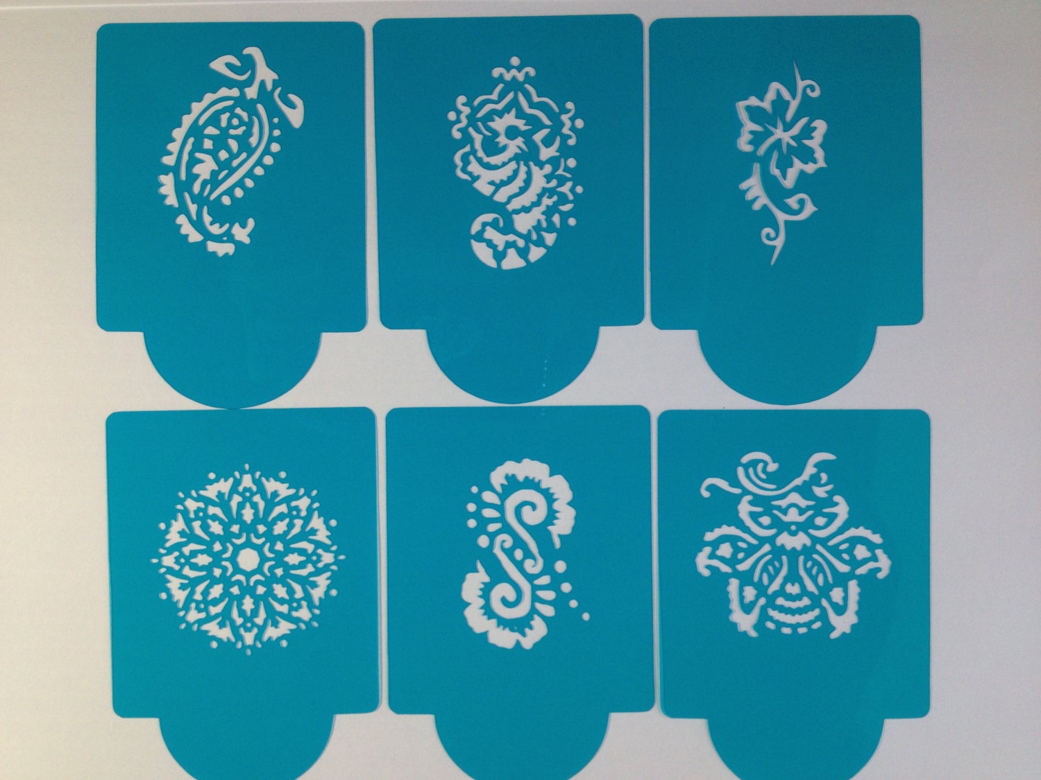 HENNA cookie stencil cupcake cake stencils set by Stenciland