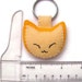 stuffed cat keychain