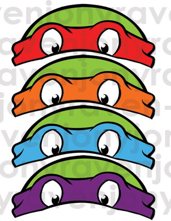 INSTANT DL Teenage Mutant Ninja Turtles Masks by RavenJony