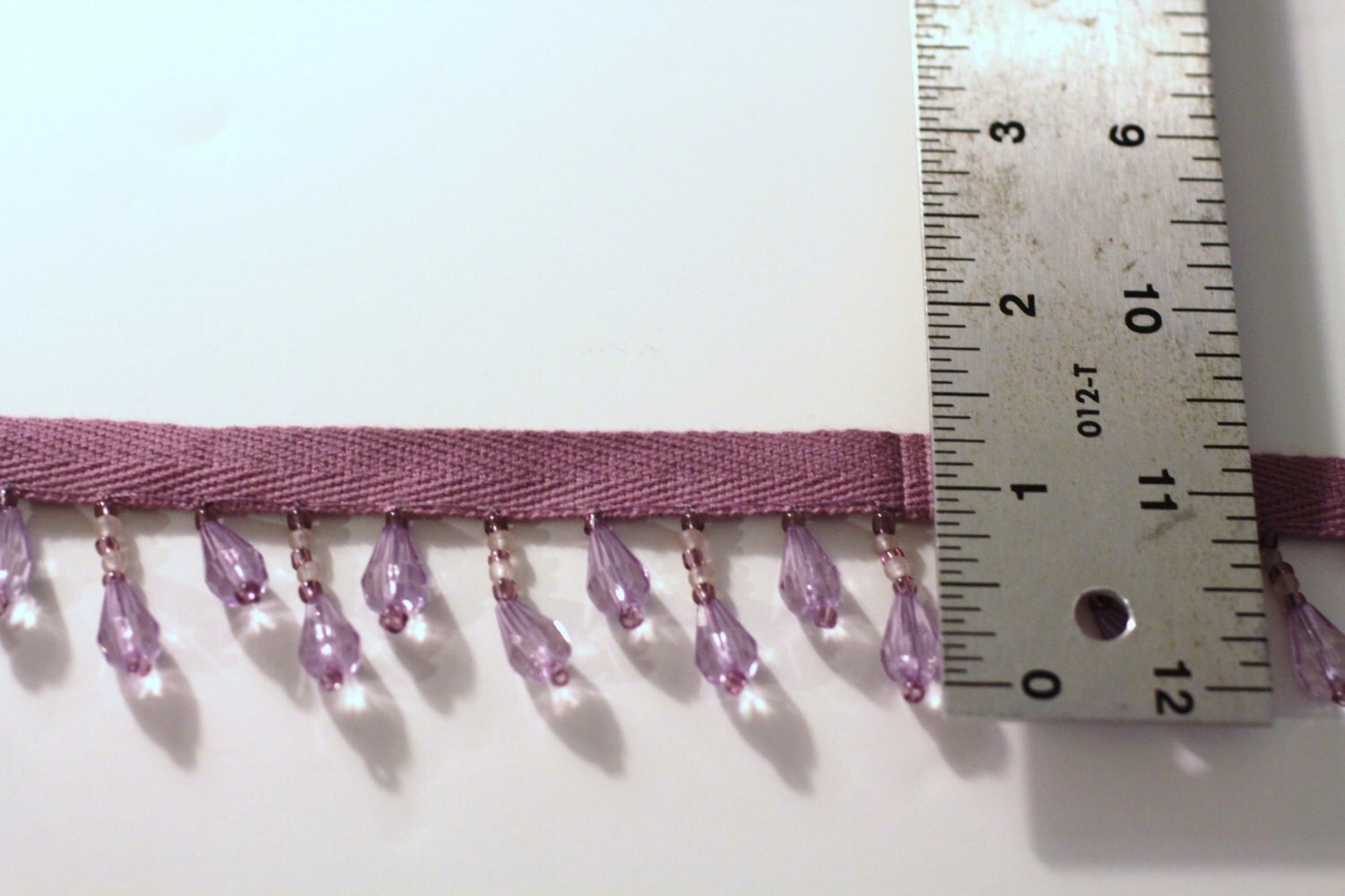 Faceted tear drop Bead Trim, Plastic bead drops, sew on bead trim, bead