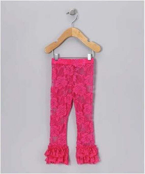 Adorable Baby Lace Ruffled Leggings