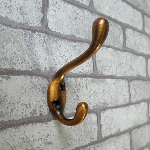 Wall Hooks / Wall Hook Antique Brass / Coat by LynnsHardware