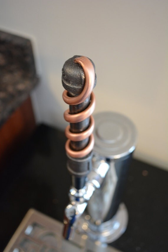 Iron Copper Pipe Beer Tap Handle Copper Industrial Tap