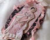 Marie Antoinette Gift Tag, Ornament, Dimensional, Keepsake, French, Paris, Mixed Media Tags, NECteam