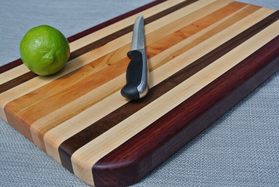 Maple/Walnut/Cherry/Purpleheart Cutting Board