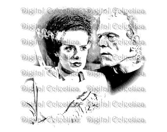 Frankenstein Bride Halloween. Frankenstein PNG. Halloween PNG. Halloween Monster Print. Frankenstein Image. Frankenstein Picture. No. 0079