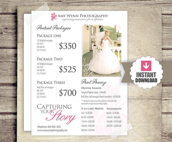 Photography Package Pricing Photographer by StudioTwentyNine