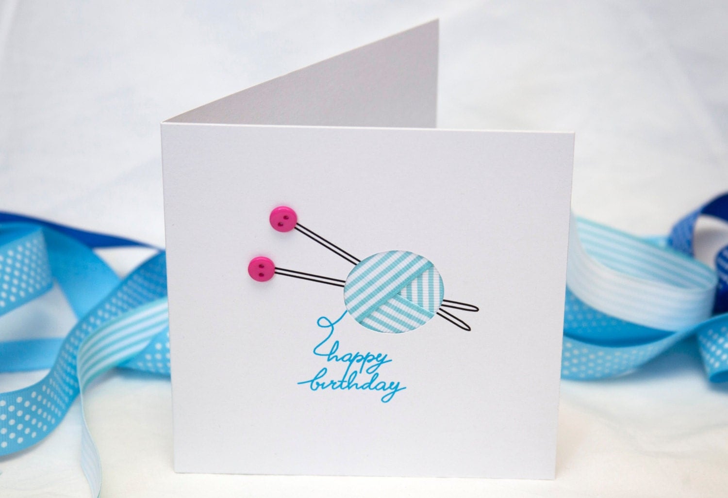 Birthday Knitting Card Birthday Card for a Knitter