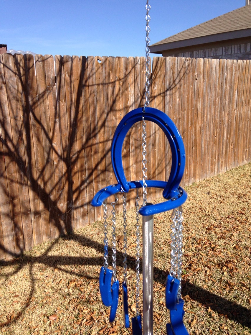 Items similar to Rustic horseshoe wind chime on Etsy