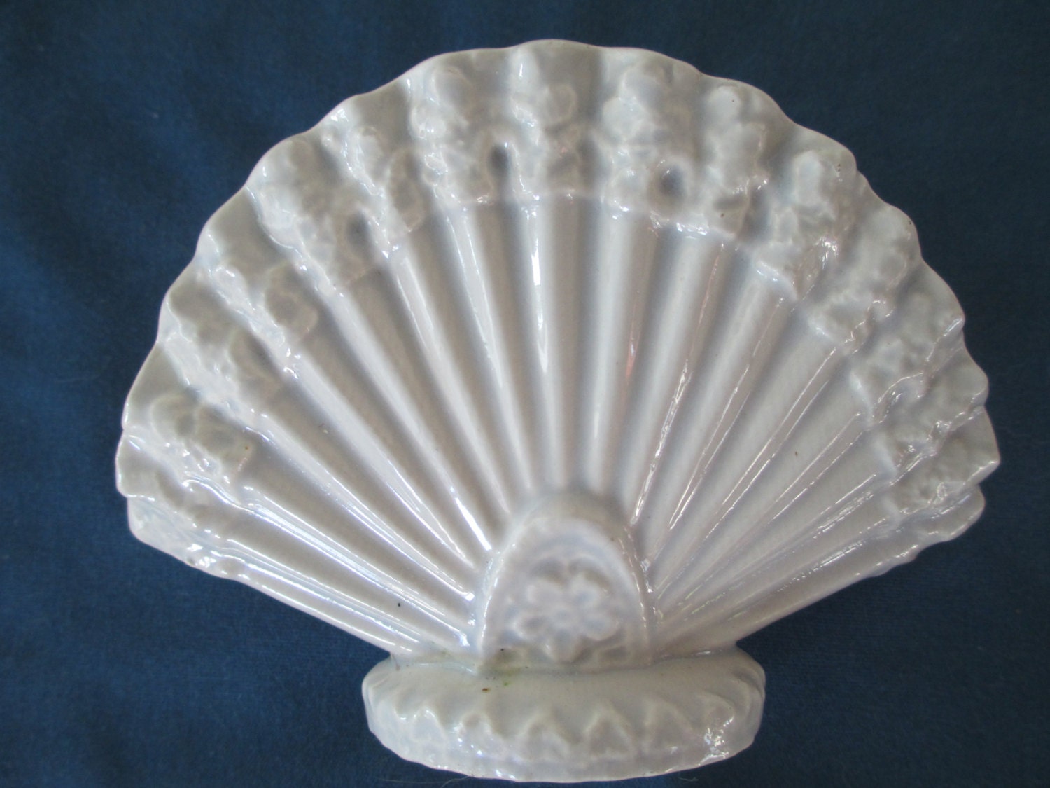 Vintage Ceramic Fan Letter Napkin Holder Vintage Kitchen Home