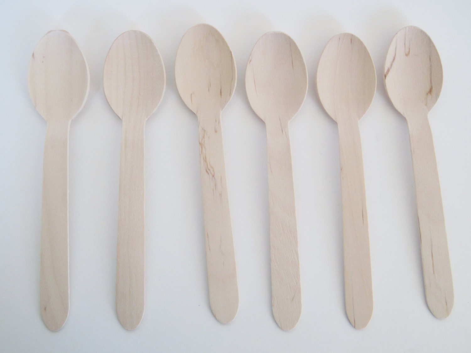 Wooden Spoons50 Disposable Wooden SpoonsWooden UtensilsIce