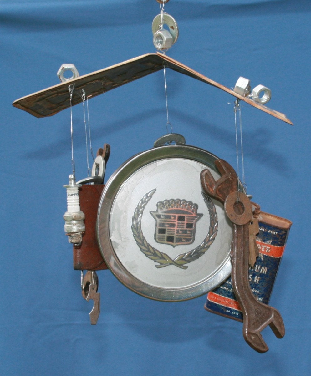 Car Automotive Wind Chime License Plate Tools Spark Plug