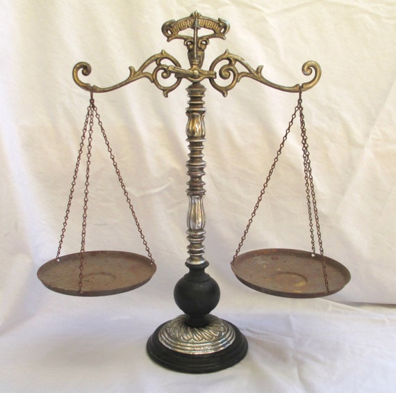 RESERVED FOR NEALE Vintage Scale of Justice by TREASUREandSUCH