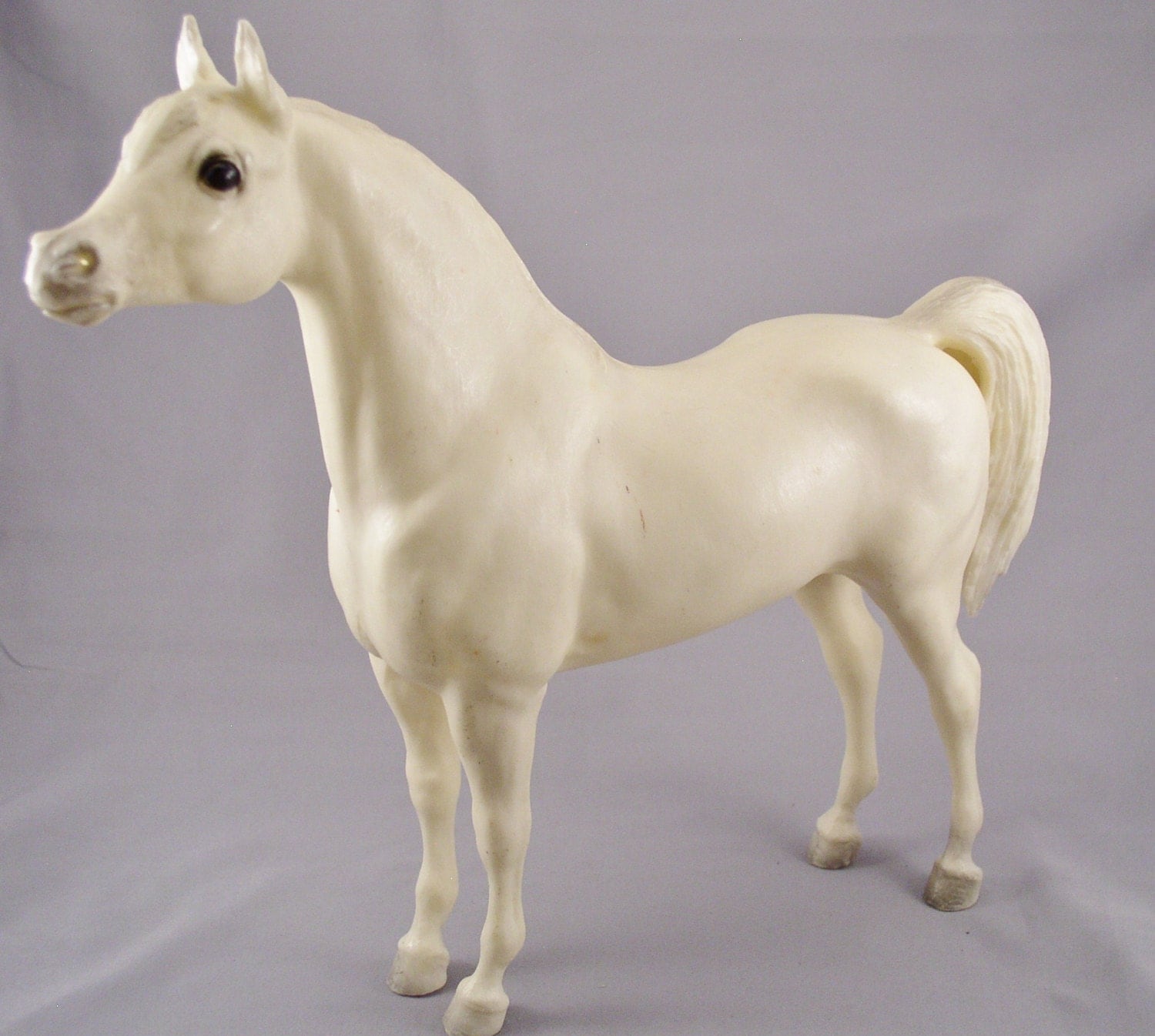 Vintage Large Breyer White Horse 9.5 Inches High 1970s