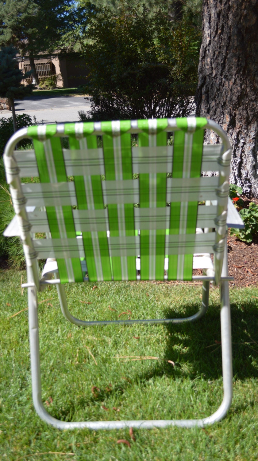 highbacked aluminum webbed lawn chairs