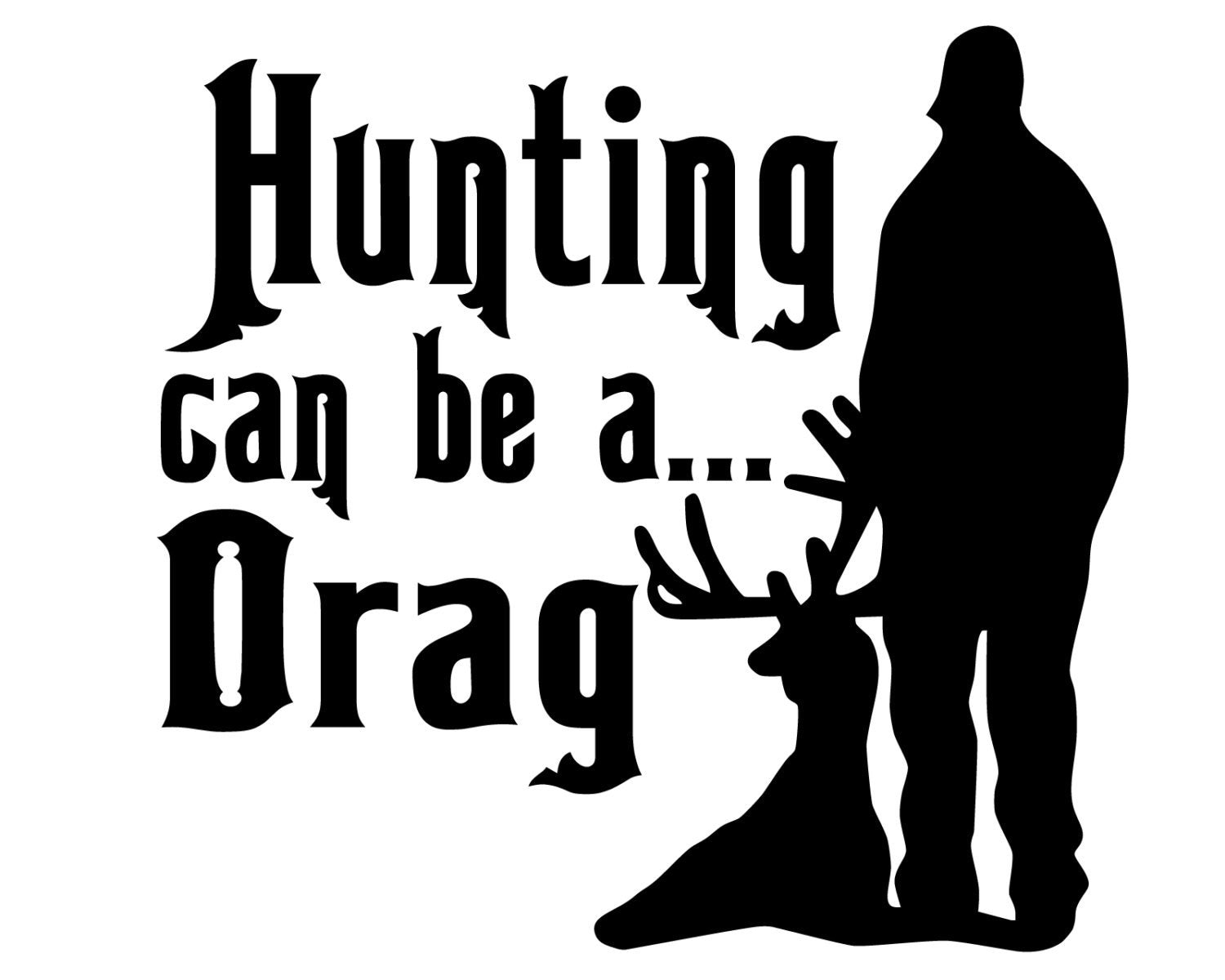 Hunting and Fishing Vinyl Decal Deer Hunter Sticker