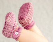INSTANT DOWNLOAD Pattern PDF Sweet Ballerina Flats Girl Newborn Booties Knitting